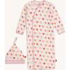 Magnetic Gown & Hat Set PINK XOXO - Nightgowns - 1 - thumbnail