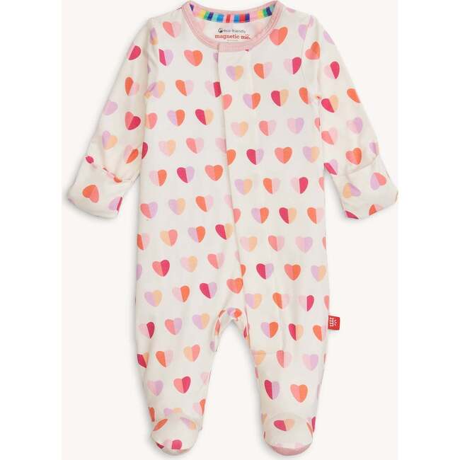Magnetic Footie PINK XOXO - Footie Pajamas - 2