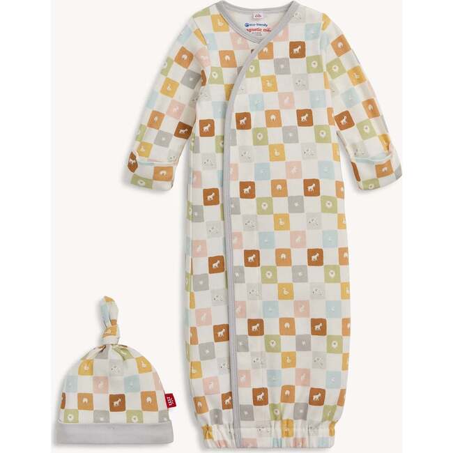 Magnetic Gown & Hat Set CHECKMATE - Nightgowns - 2