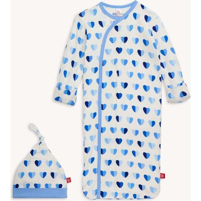 Magnetic Gown & Hat Set BLUE XOXO - Nightgowns - 2