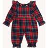 Magnetic Ruffle Romper HOLIDAY PLAID - Rompers - 1 - thumbnail