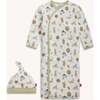 Magnetic Gown & Hat Set FUNNY FARM - Nightgowns - 1 - thumbnail