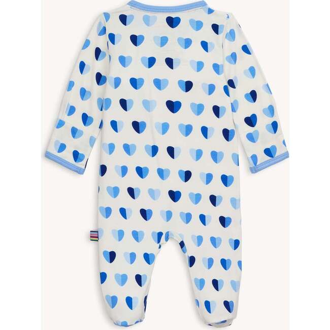 Magnetic Footie BLUE XOXO - Footie Pajamas - 3