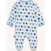 Magnetic Footie BLUE XOXO - Footie Pajamas - 3