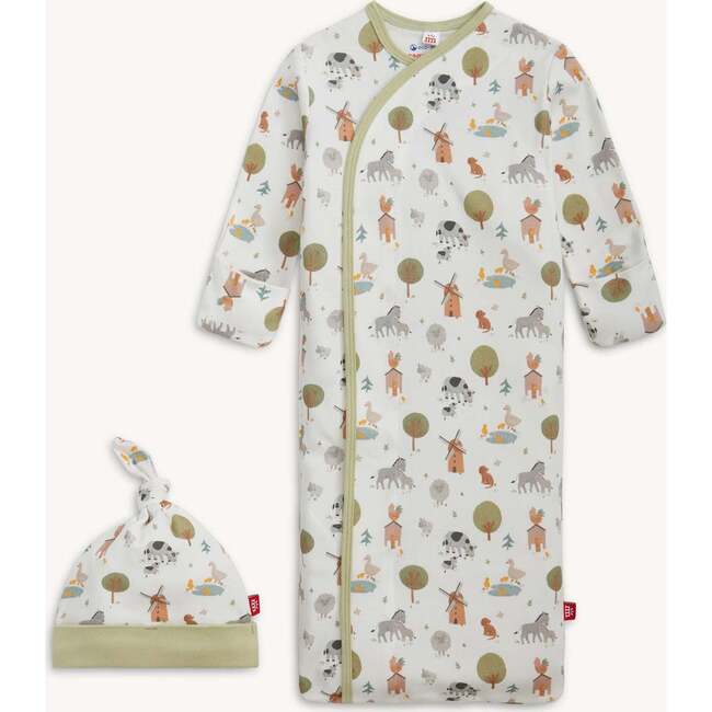 Magnetic Gown & Hat Set FUNNY FARM - Nightgowns - 2