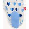 Magnetic Footie BLUE XOXO - Footie Pajamas - 4