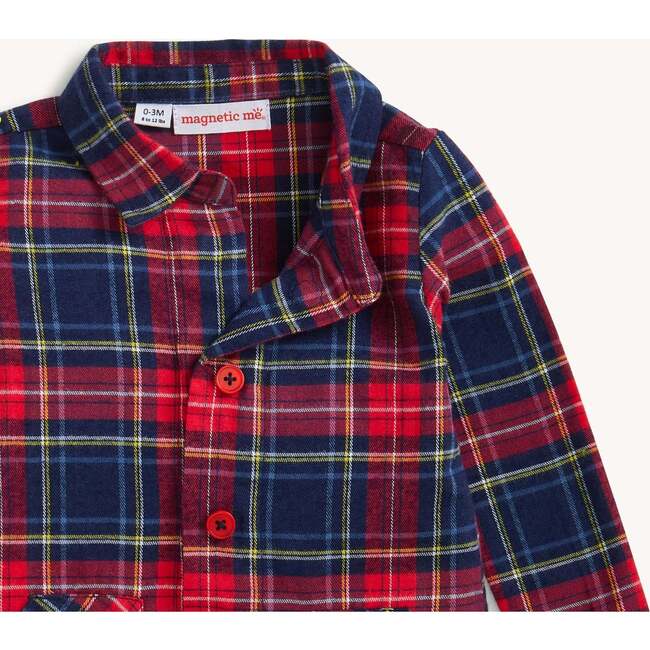 Magnetic Polo Romper HOLIDAY PLAID - Rompers - 2
