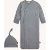 Magnetic Gown & Hat Set ARCTIC GREY - Nightgowns - 1 - thumbnail