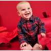 Magnetic Polo Romper HOLIDAY PLAID - Rompers - 4