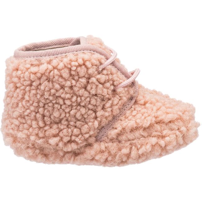 Shearling Baby Bootie, Pink - Booties - 3