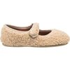 Shearling Mary Jane, Beige - Mary Janes - 3
