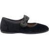 Velvet Bow Mary Jane, Black - Mary Janes - 3
