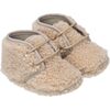 Shearling Baby Bootie, Beige - Booties - 1 - thumbnail