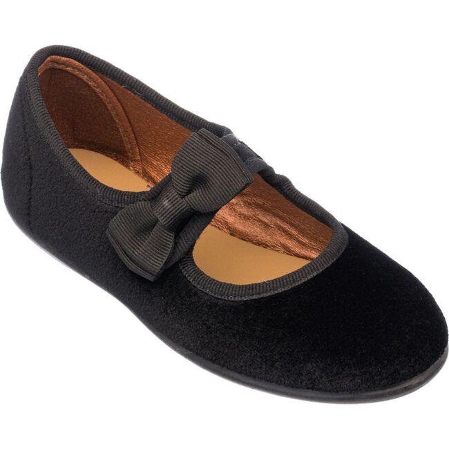 Velvet Bow Mary Jane, Black - Mary Janes - 4