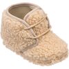 Shearling Baby Bootie, Beige - Booties - 3