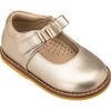 Mary Jane with Bow Toddler, Gold - Mary Janes - 1 - thumbnail