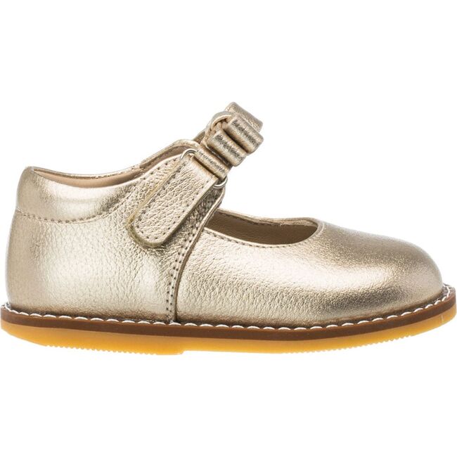 Mary Jane with Bow Toddler, Gold - Mary Janes - 3