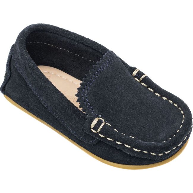Antton Driver Moc Toddlers Suede, Blue - Loafers - 4
