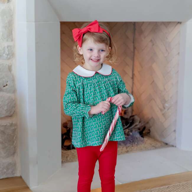 Morgan Set Girls' Legging Set, Candy Cane Lane - Mixed Apparel Set - 2