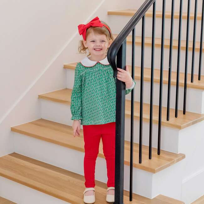 Morgan Set Girls' Legging Set, Candy Cane Lane - Mixed Apparel Set - 3