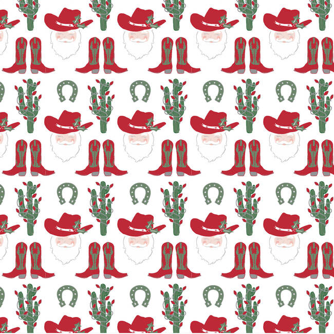 Grayson Pajama Pant Set, Cowboy Christmas - Pajamas - 3