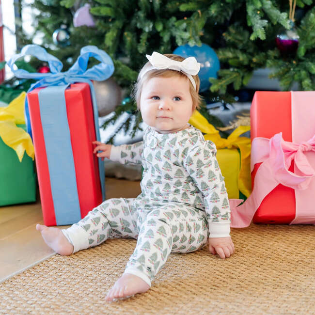 Parker Zipper Pajama, Under the Christmas Tree - Footie Pajamas - 2