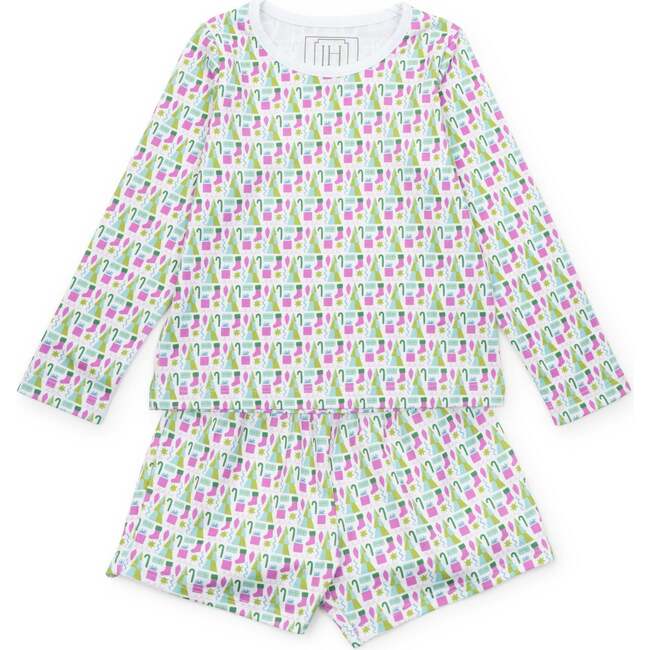 Sophie Girls' Short Set, Mod Holiday Pink