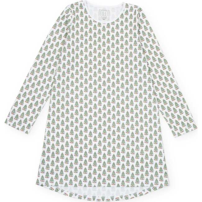 Ann Women's Longsleeve Nightgown, Under the Christmas Tree
