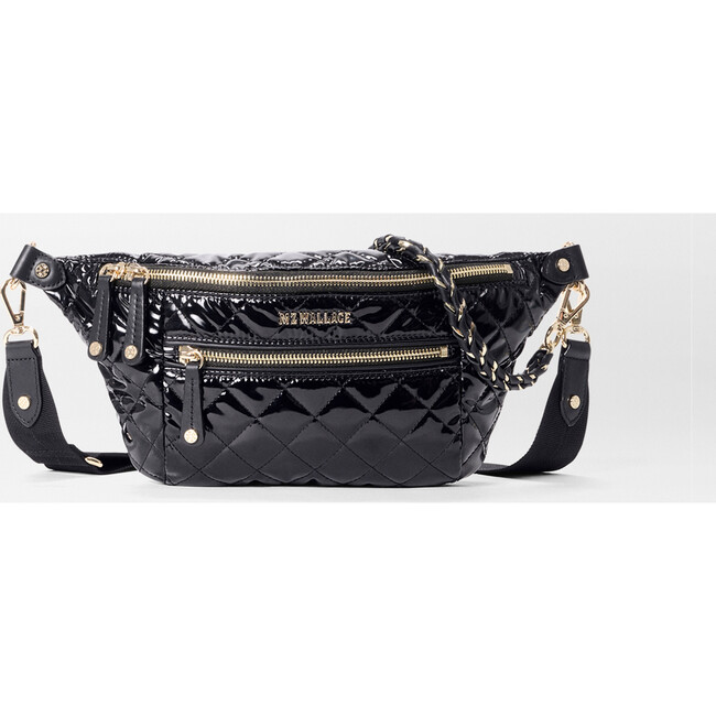 Small Crosby Crossbody Sling, Black Lacquer