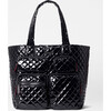 Large Metro Travel Tote II, Black Lacquer - Bags - 1 - thumbnail
