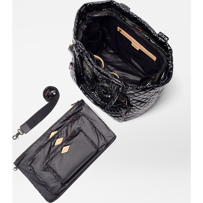Large Metro Travel Tote II, Black Lacquer - Bags - 2