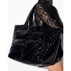 Large Metro Travel Tote II, Black Lacquer - Bags - 3