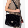 Large Crosby Lock Crossbody, Black Lacquer - Bags - 3