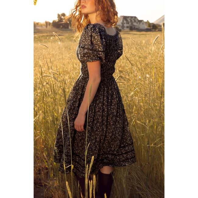 Brooklyn Dress in Navy Dainty Floral - Dresses - 3