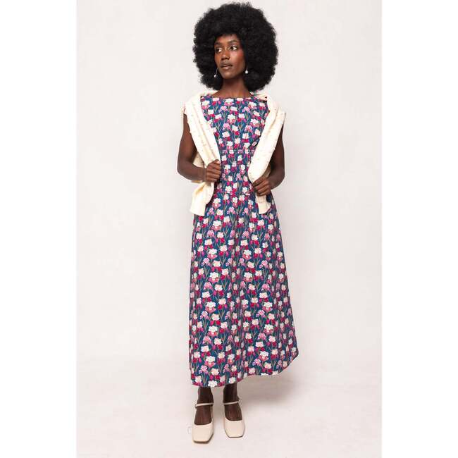Carly Dress in Navy Pressed Petals - Dresses - 2