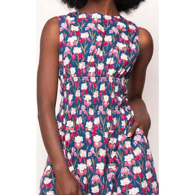 Carly Dress in Navy Pressed Petals - Dresses - 3