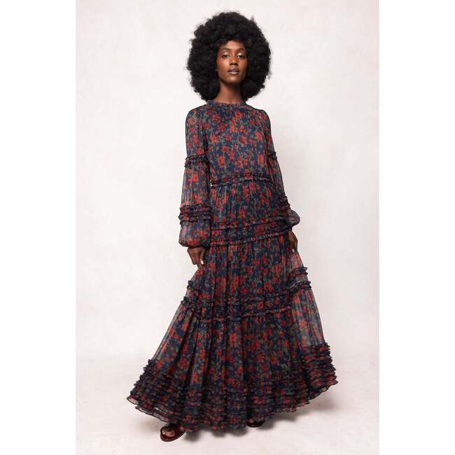 Geneva Dress in Scarlet Bloom - Dresses - 3