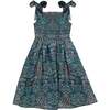 Mini Rayna Dress in Teal Ribboned Garden - Dresses - 2