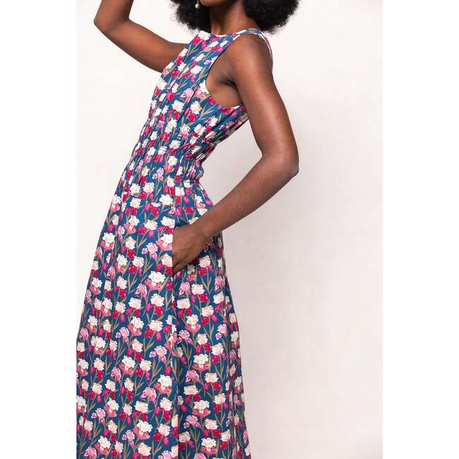 Carly Dress in Navy Pressed Petals - Dresses - 4