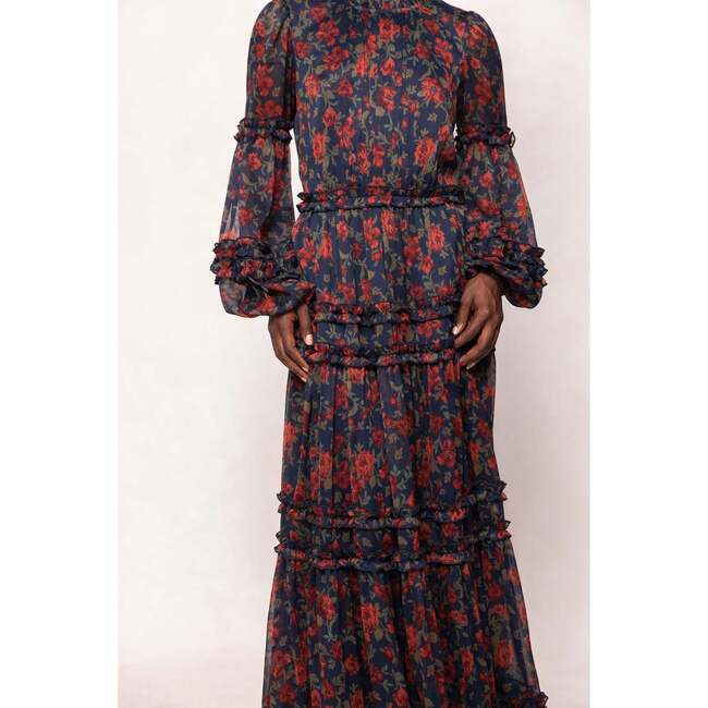 Geneva Dress in Scarlet Bloom - Dresses - 4