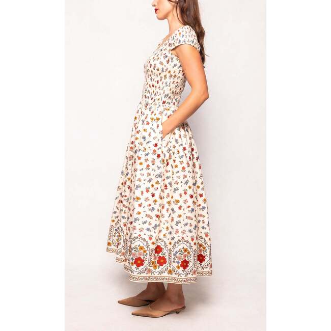 Marlow Cap Sleeve Dress in Cream Ditsy Floral - Dresses - 2