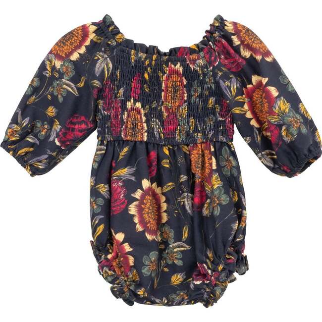 Baby Madeline Romper in Moody Sunflower