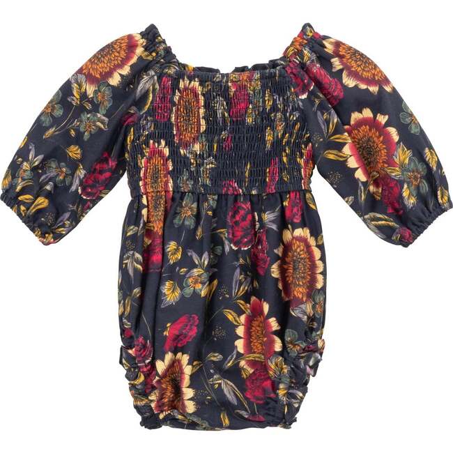 Baby Madeline Romper in Moody Sunflower - Rompers - 2