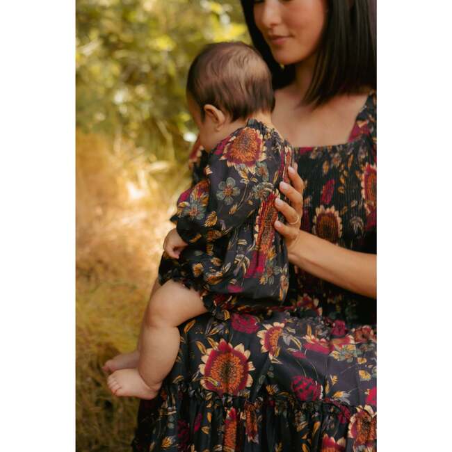 Baby Madeline Romper in Moody Sunflower - Rompers - 3