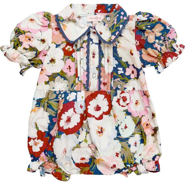 Baby Sophia Romper in Midnight Garden