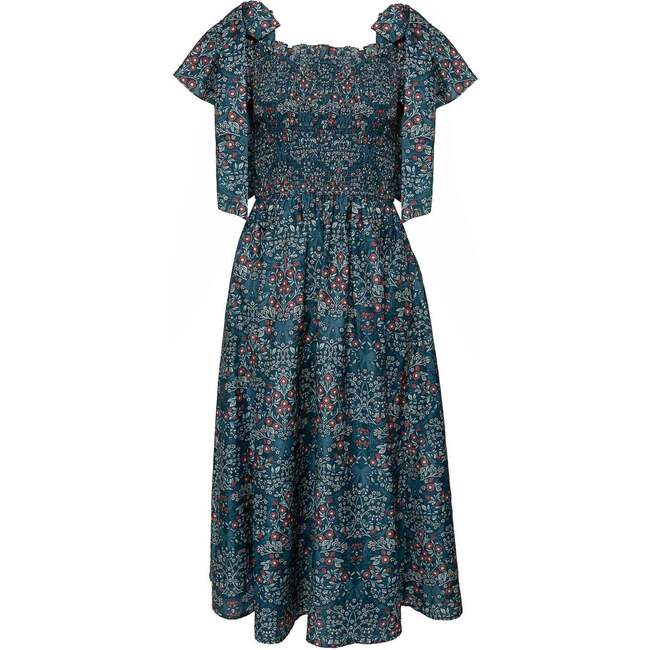 Rayna Dress in Teal Ribboned Garden