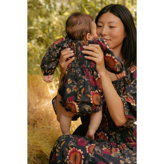 Baby Madeline Romper in Moody Sunflower - Rompers - 4