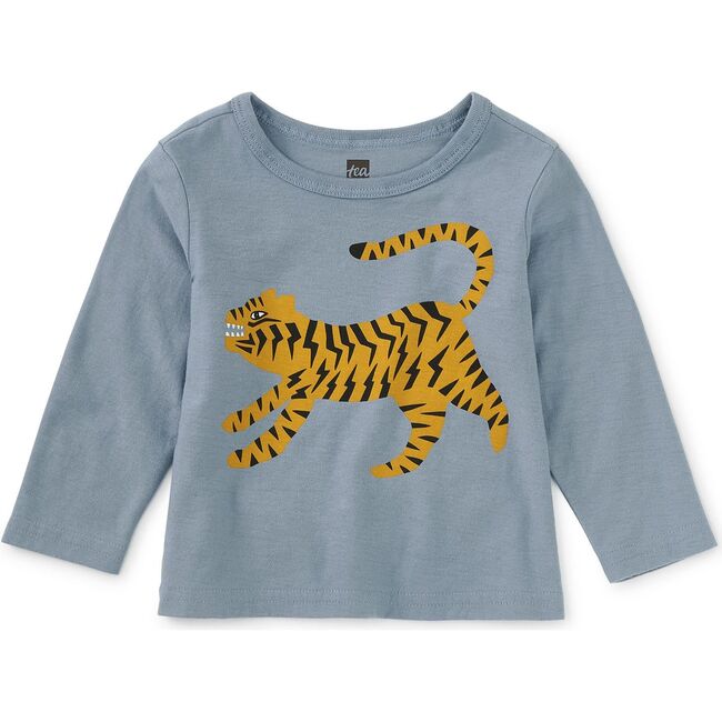 Tiger Cub Baby Graphic Tee, Blue Tide