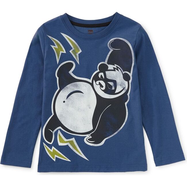 Super Panda Graphic Tee, Cobalt - T-Shirts - 2