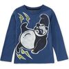 Super Panda Graphic Tee, Cobalt - T-Shirts - 2